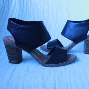 Toms Majorca Black Leather Sandals